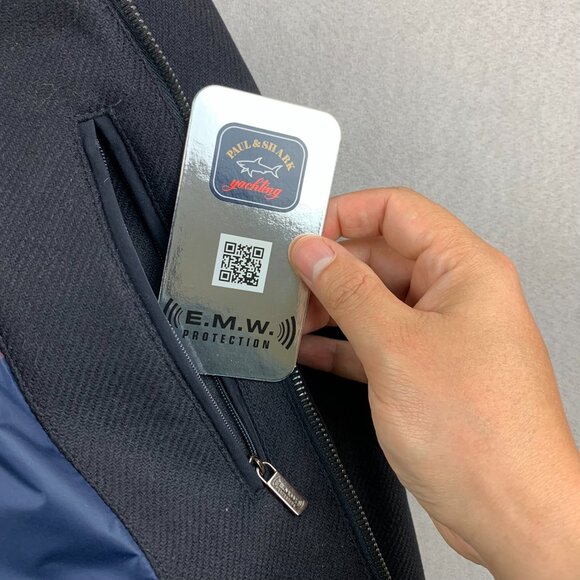 Paul & Shark Mens Winter Jacket 2XL Navy Blue Full Zip Wool and Cashmere Blouson - Picture 9 of 16